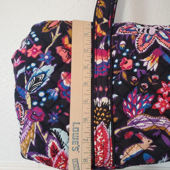 Vera Bradley Small Travel Duffel Maplewood Forest 16.5" X 8" X 6" Adjustable - Picture 16 of 16